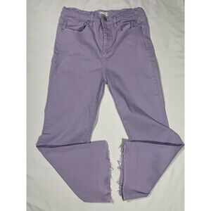 Altar’d State Jeans Wide Leg Lavender / Purple Jeans | Frayed Hem Size 29